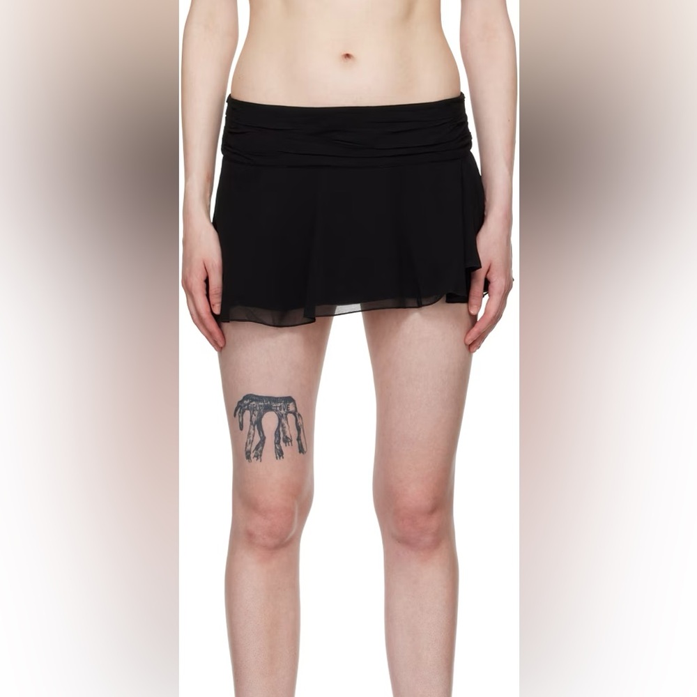 Danielle Guizio Black Mini Skirt